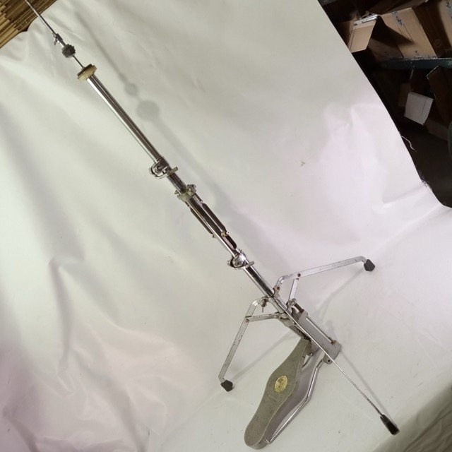 Capelle Pro-Mark Orange Hi-Hat Stand Vintage 70s Made-France Dual-Spring Chrome — main photograph