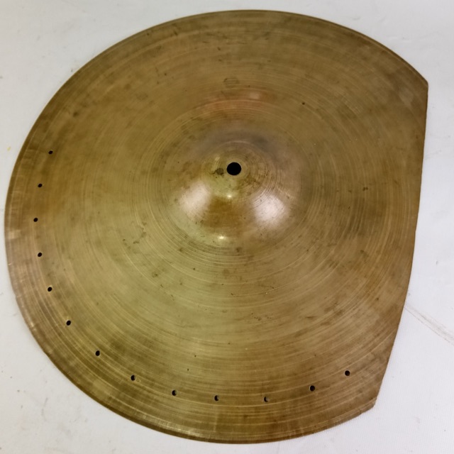 14 1/16"-12 1/2" Cymbal 608g Paper-Thin B20 Vintage 30s-40s Turkish Crash/Hi-Hat — main photograph