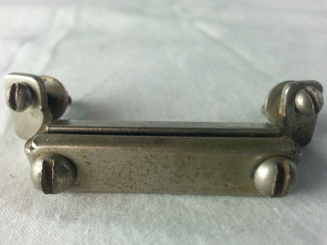 Gretsch Nickel Butt Plate 1 7/8" Snare Drum Part Vintage USA Broadkaster RB 40s — main photograph