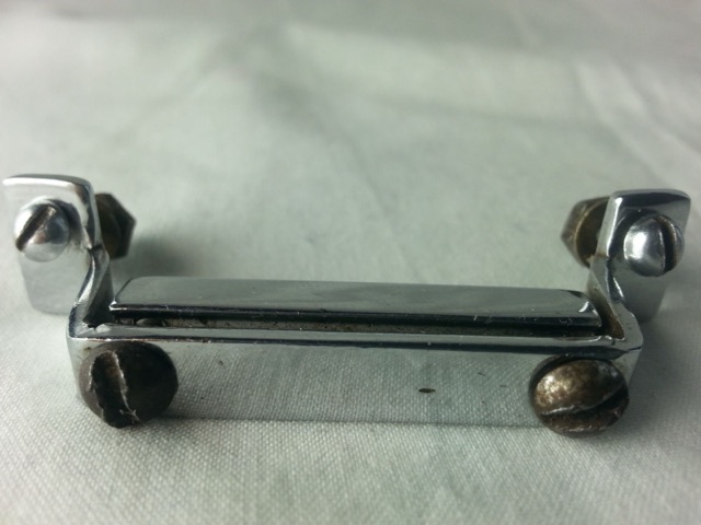 Gretsch Chrome Butt Plate 1 7/8" Snare Drum Part Vintage USA Broadkaster RB 50s — main photograph