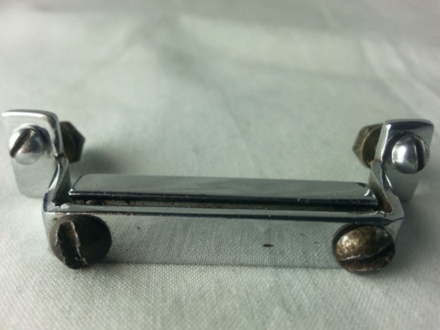 Gretsch Chrome Butt Plate 1 7/8" Snare Drum Part Vintage USA Broadkaster RB 50s — main photograph