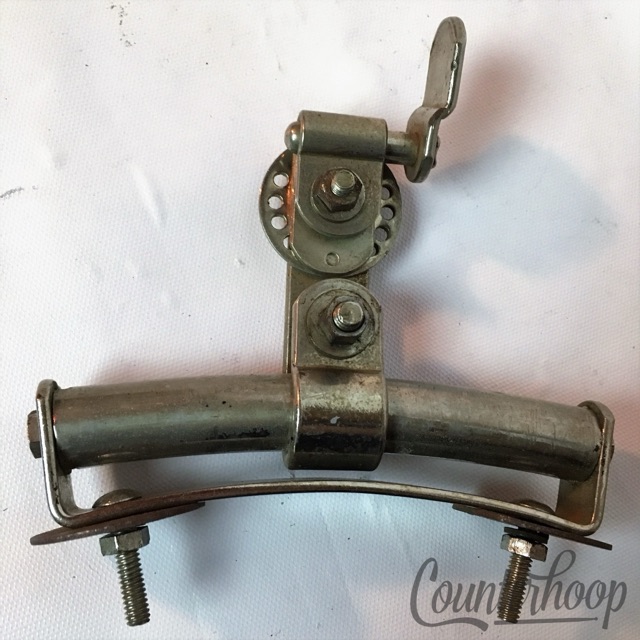 Gretsch Rail Mount Bass Drum Clip Tom Arm Walberg&Auge W&A Nickel Vintage 50s US — main photograph
