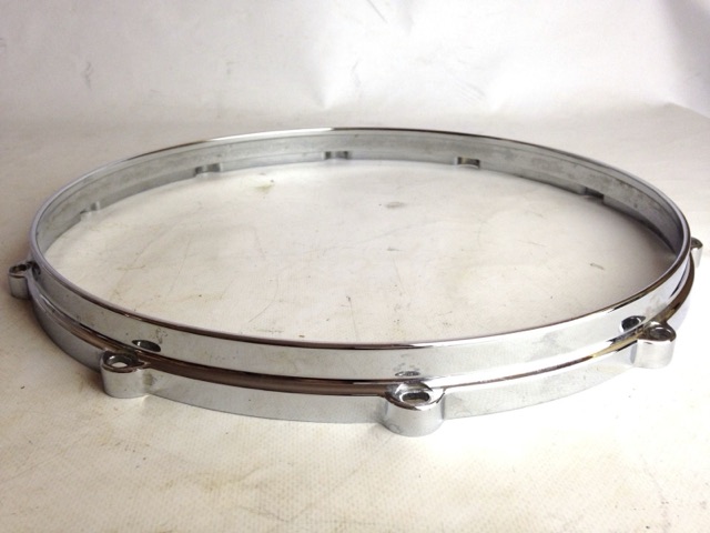 Pearl 14" 10-lug Die-Cast Hoop Snare Drum Rim Batter Chrome* — main photograph