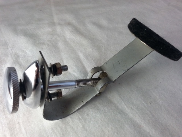 Sonor Muffler Vintage 60s Tear Drop Style Drums-Snare/Tom Chrome Black Felt* — main photograph