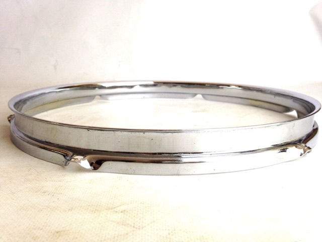 Rogers 13" Tall-Boy Chrome Rim/Hoop Vintage 50s-60s Holiday Cleveland Tom Drum* — main photograph
