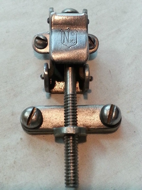 Nokes&Nikolai Snare Drum Strainer Throw-Off Tensioner Nickel Vintage American10s — main photograph