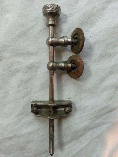 Gretsch Snare Drum Strainer Tensioner Rod+Eyelets Nickel Vintage Marching40-50s — main photograph