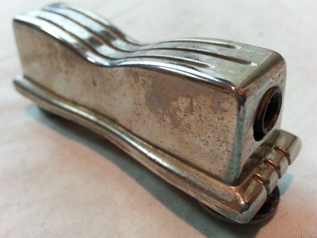 Ludwig WFL 1x Bow-Tie Snare/Tom Drum Lug Nickel Bowtie 50s-60s Vintage USA VG* — main photograph