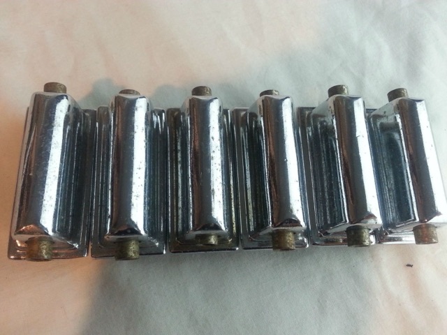 Kent 6x Snare Drum Lugs Chrome 50s/60s Vintage American USA Hardware Parts* — main photograph