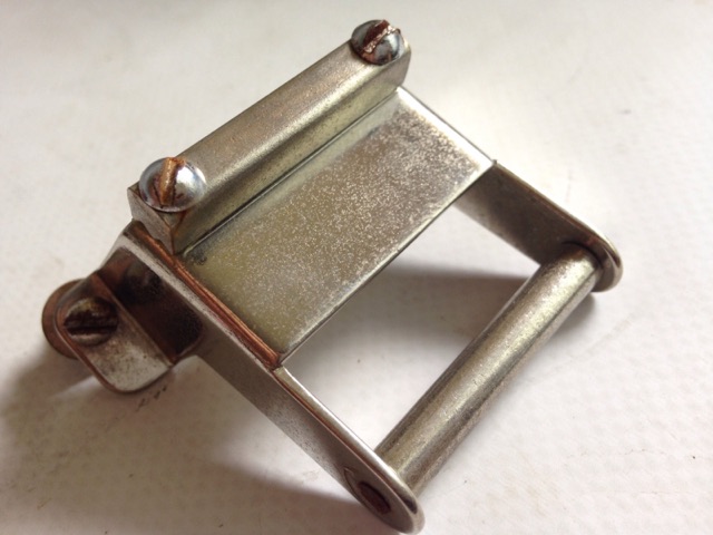 Slingerland Artist Snare Drum Extension Butt Plate Nickel Vintage 50s Complete* — main photograph