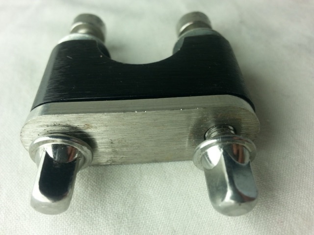 Trick GS007 Butt Plate 1" Snare Drum Part Black Aluminum USA* — main photograph