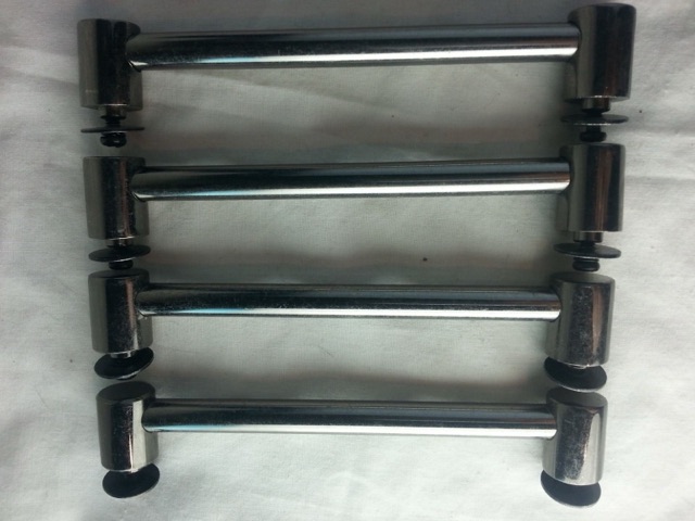 Custom 4x Tube Lugs Black Nickel 5" Hole Spacing for 6,8-10" Tom Drums Set/Kit* — main photograph
