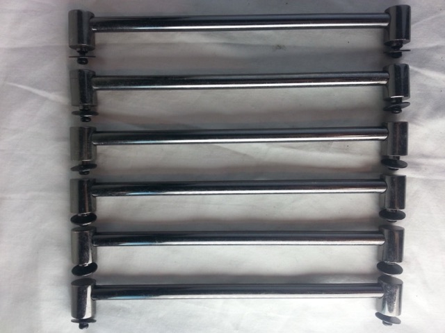 Custom 6x Tube Lugs Black Nickel 8"Hole Spacing 13/14/15" Toms Drums Set/Kit* — main photograph