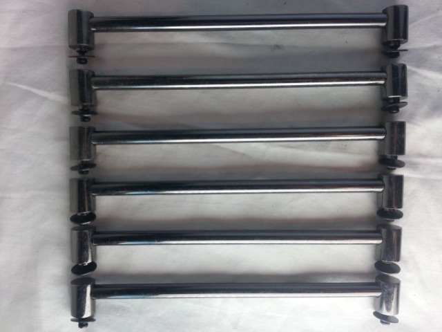 Custom 6x Tube Lugs Black Nickel 8"Hole Spacing 13/14/15" Toms Drums Set/Kit* — main photograph