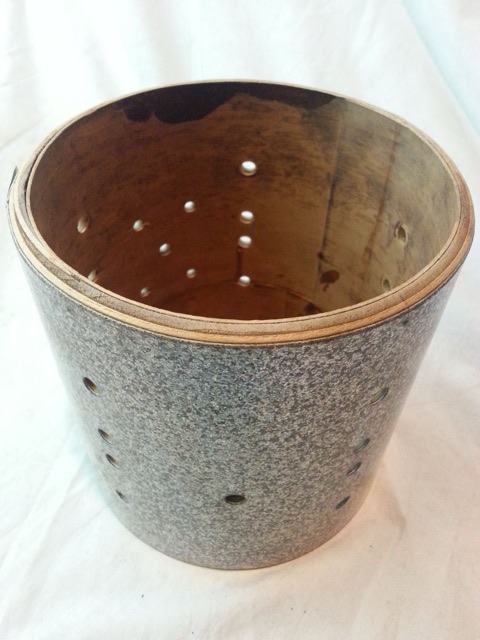 Gretsch 7x7" Cocktail Tom Wood Timbale Bongo Drum 3ply Maple Vintage 50s Silver — main photograph