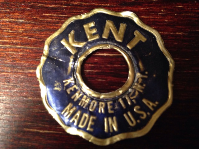 Kent Blue Foil Badge Vintage Bass/Tom/Snare Drum 60s E.W. - Kenmore, NY* — main photograph