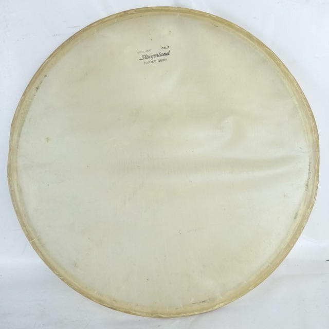 Slingerland 15" Resonant Slunk Genuine Calf Skin Parade Snare Drum Head 50s USA — main photograph