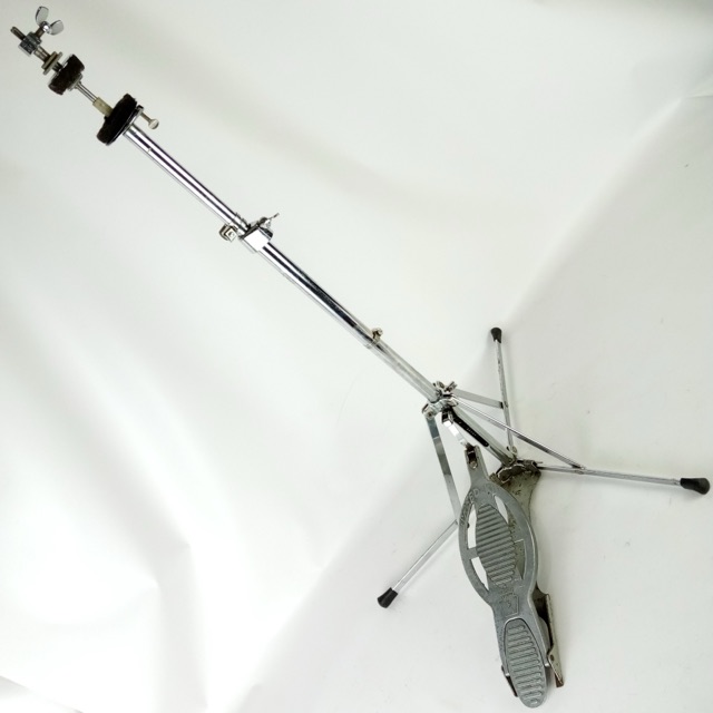 Ludwig WFL #1121 Flat-Base Hi-Hat Cymbal Stand Speed-King Chrome USA Vintage 50s — main photograph