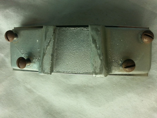 Leedy Tom Drum 4-Hole Mount Clip-Arm Holder Vintage 30s Elkhart,IN USA Aluminum — main photograph