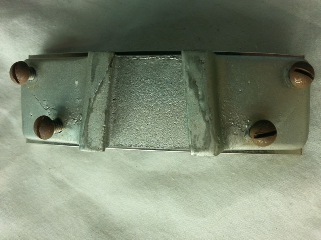 Leedy Tom Drum 4-Hole Mount Clip-Arm Holder Vintage 30s Elkhart,IN USA Aluminum — main photograph