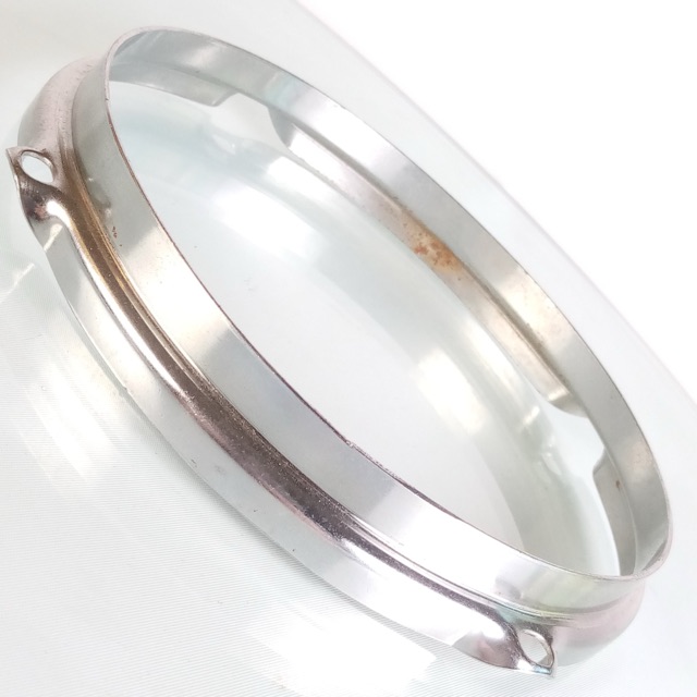 Ludwig 7" 4-Lug Stick-Chopper Bongo Drum Batter Rim/Hoop Chrome Vintage 60s-70s — main photograph