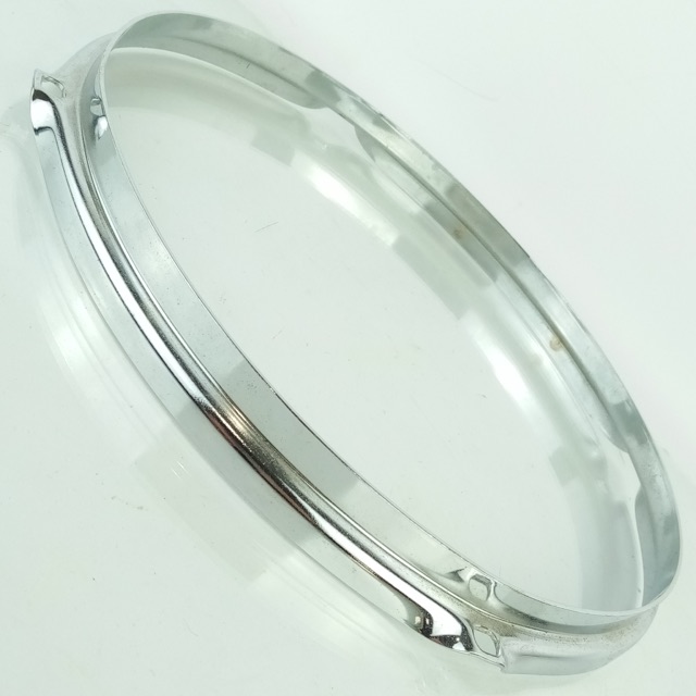 Ludwig 10"Conga/Tom Drum Rim/Hoop Double-Flange Chrome 4Hole Vintage 70s — main photograph