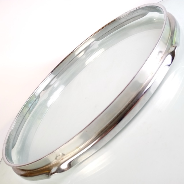 Ludwig 14"6-Lug Vintage 60-70s 1.6mm Snare Drum Resonant Rim/Hoop Pioneer Chrome — main photograph