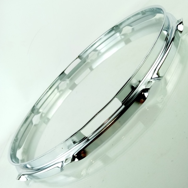 Ludwig 14"10Lug Supraphonic 1.6mm Snare Drum Resonant Rim/Hoop Vintage80s Chrome — main photograph