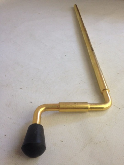 DW 24-Karat Gold Floor Tom Drum Legs (1)+ 21" Long Rare Parts Workshop USA* — main photograph