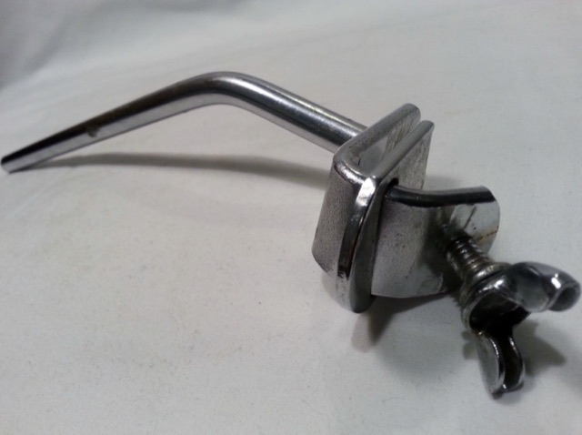 Rogers Right Clamp-On Bass Drum Spur Angled Spike Holiday 60s Vintage Chrome* — main photograph
