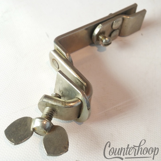Ludwig Cowbell Mount Clamp-On Bass Drum Hoop Nickel Early American Vintage 30s* — main photograph