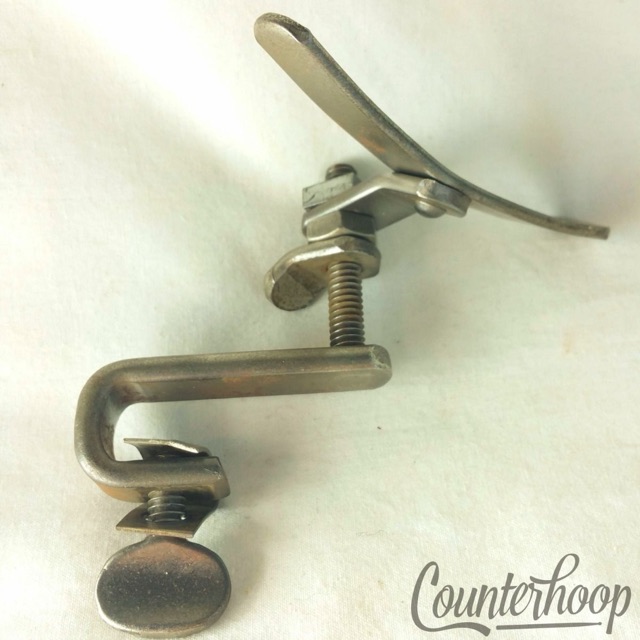 Ludwig Marching Mount Clamp-On Bass Drum Hoop Nickel Vintage 20s Early American — main photograph