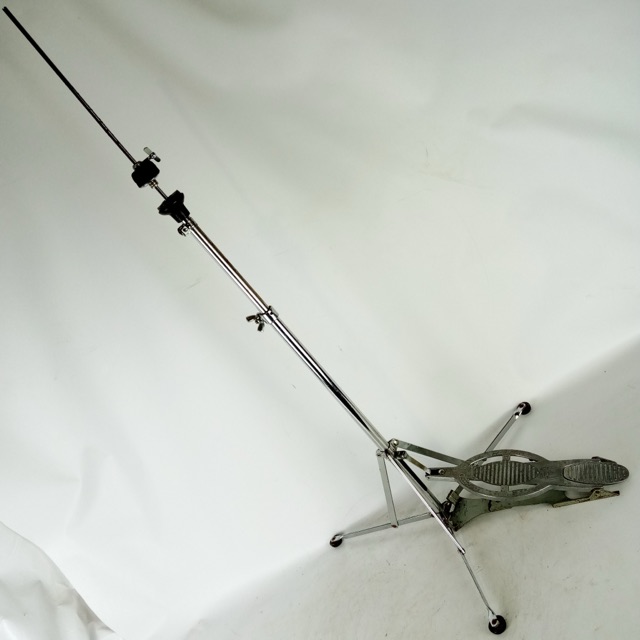 Ludwig WFL Flat-Base Hi-Hat Cymbal Stand #1121 Speed-King Chrome USA Vintage 50s — main photograph