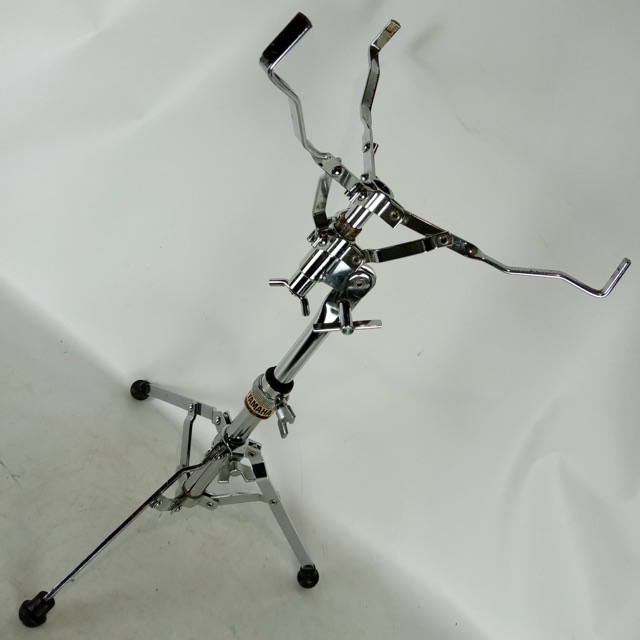 Yamaha Snare Drum Stand Adjustable Side-Basket Single-Braced Tripod Chrome 80s* — main photograph
