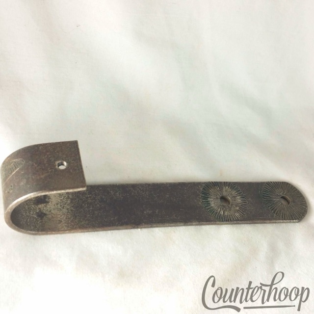 Ludwig Tubular Wood-Block Mount Part Clamp-On Bass Drum Hoop Nickel Vintage 20s — main photograph