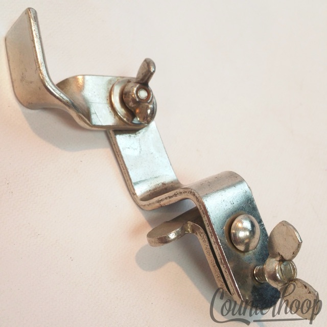 Leedy & Ludwig Ratchet Tom Drum Clip Clamp-On Mount Holder Nickel Vintage 50s* — main photograph