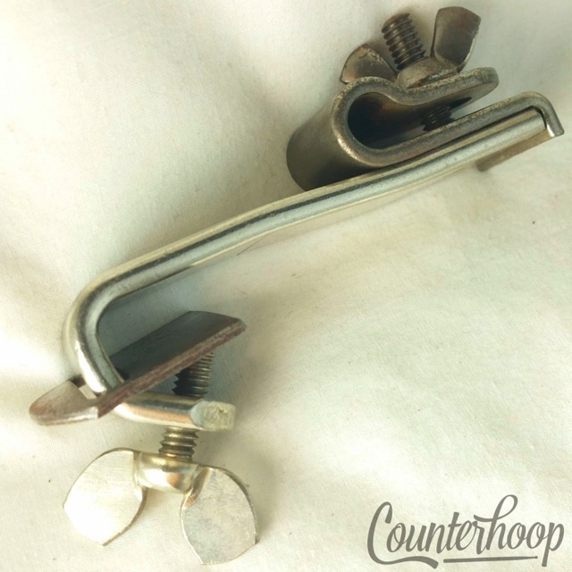 Ludwig Adjustable Cymbal L-Arm Rod Receiver Clamp-On Bass Drum Hoop Mount 30s* — main photograph