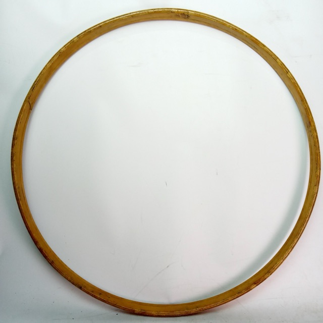 Gretsch 50s 24" 3Ply Maple Bass Drum Hoop/Rim Natural Maple Broadkaster Vintage — main photograph
