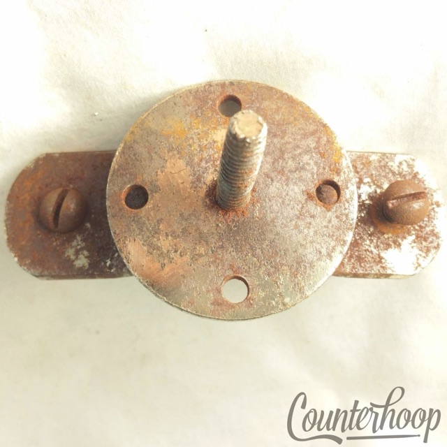 Ludwig Bass Drum Mount Cymbal Arm Receiver Chrome Vintage 50s-60s USA Part* — main photograph