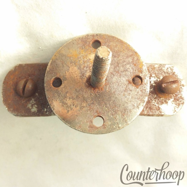 Ludwig Bass Drum Mount Cymbal Arm Receiver Chrome Vintage 50s-60s USA Part* — main photograph