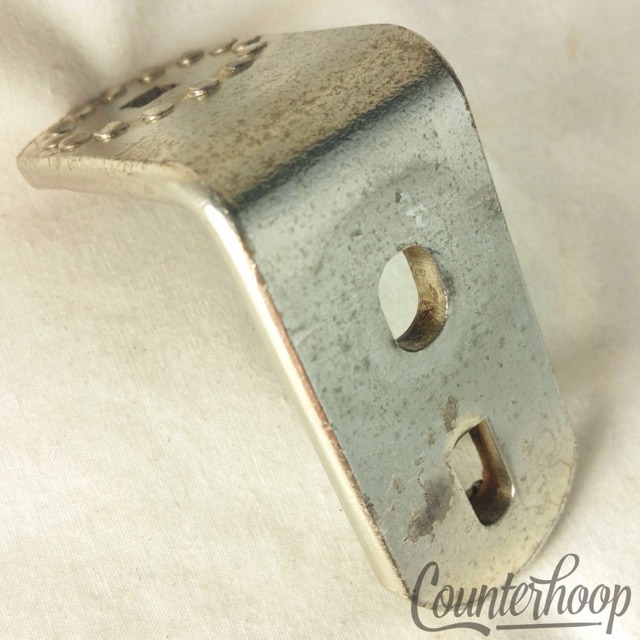 Slingerland Clamp-On Cymbal L-Arm Receiver Part Bass Drum Mount Nickel 50s USA* — main photograph