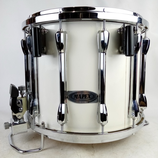 Mapex 12x14" Qualifier Marching Snare Drum Gloss White — main photograph