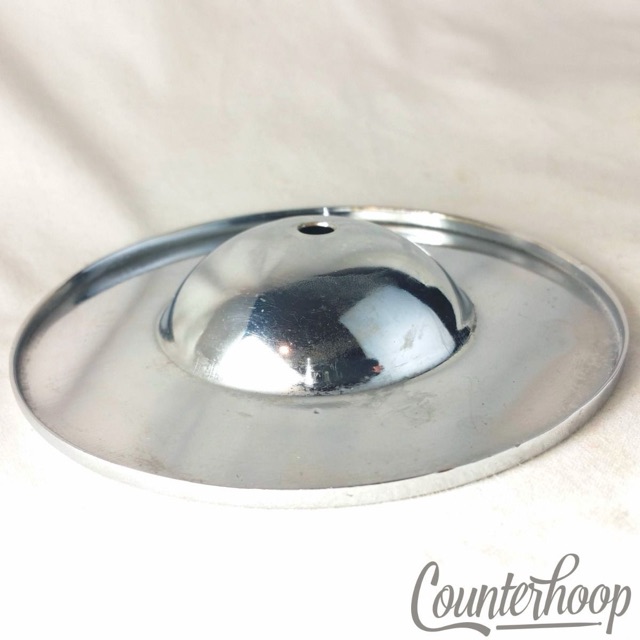 Leedy 3 3/4" Cymbal Chrome Vintage 30s for Bass Drum Pedal Striker Clamp-On Mt* — main photograph