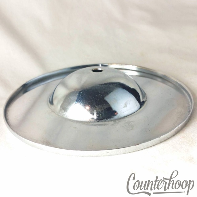 Leedy 3 3/4" Cymbal Chrome Vintage 30s for Bass Drum Pedal Striker Clamp-On Mt* — main photograph