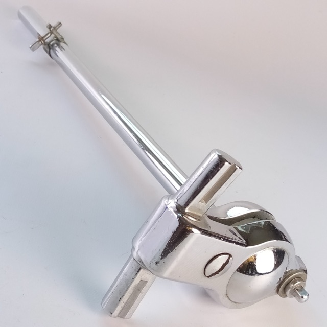 Slingerland 70s Set-O-Matic Double-Tom Drum Arm Post Mount Vintage Chrome Holder — main photograph