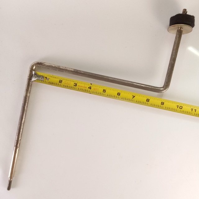 Z-Rod 1/4"-3/8" Cymbal Arm Mount Holder Nickel Vintage 30s Ludwig/Leedy USA Part — main photograph