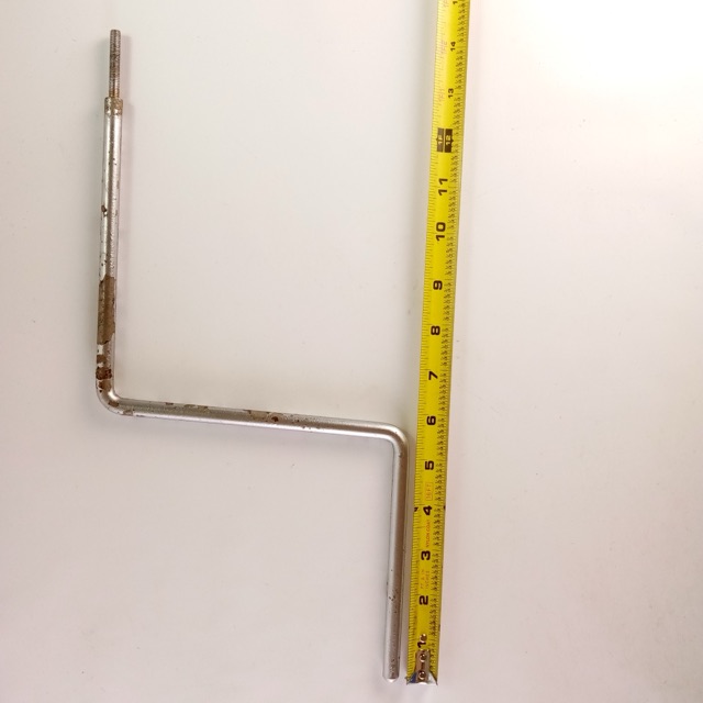 Z-Rod 3/8" Cymbal Arm Nickel Vintage 30s Ludwig/Leedy USA Mount Holder Part — main photograph