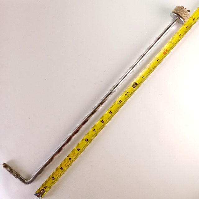 Straight Knurling 3/8x2.75"x20"Cymbal L-Arm Rod Chrome Bass Drum Mount Holder US — main photograph