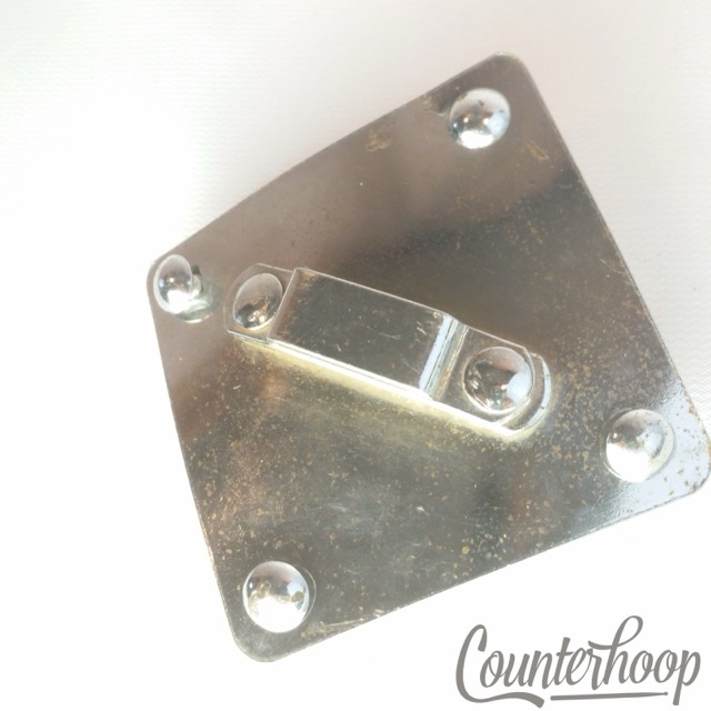 Gretsch Diamond Ride Tom Mount Bracket Vintage 60s Chrome Clip Arm Receiver USA — main photograph