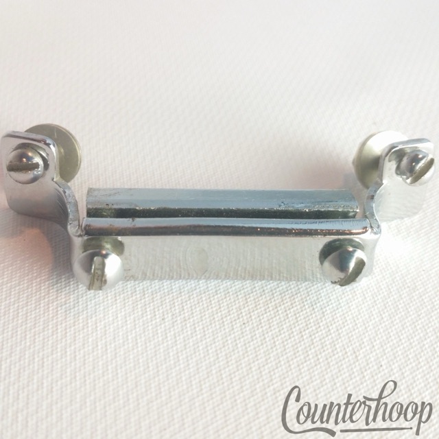 Leedy 2" Snare Drum Butt Plate Vintage 50s Chrome Slingerland Chicago* — main photograph